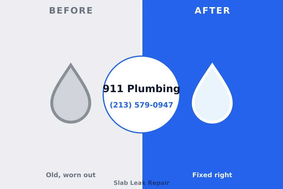 Before and after: plumbing repair Akwesasne, NY